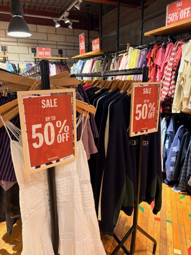 Plywood Graphic Holder Frames displayign 50% promotion